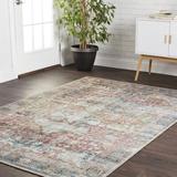 Blue/Orange 42 x 0.25 in Area Rug - Joss & Main Ren Oriental Terracotta/Blue/Ivory Area Rug Polyester | 42 W x 0.25 D in | Wayfair