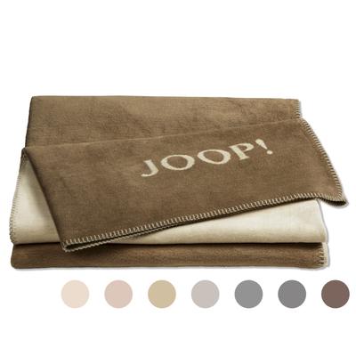 JOOP! »Uni-Doubleface« Wohndecke Rauch-Ecru Image