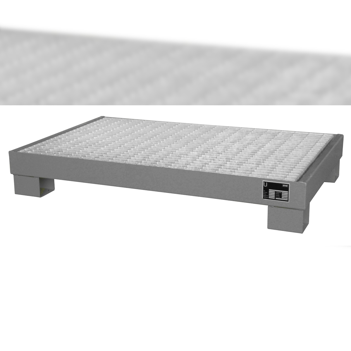 Auffangwanne 60 3 M lackiert RAL7005 Mausgrau Umwelt Lagertechnik Image