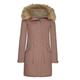 Libland Women's Parka Jacket with Faux Fur Collar,Warm Women Winter Puffer Coats Hooded 7600 pink X-Large