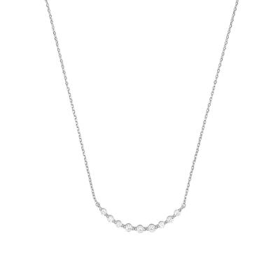 amor - Kette mit Anhänger für Damen, 925 Sterling Silber, Zirkonia synth. Ketten 1 ct