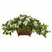 Primrue Artificial Flowering Plant in Planter Silk/Plastic | 22 H x 36 W x 22 D in | Wayfair CEACD6CE940D4DE1ABC5295AF3459550