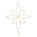 The Holiday Aisle® Silhouettes Bethlehem Star C7 Wire Motif 50 Light Lighted Window Décor | 48 H x 36 W x 2 D in | Wayfair