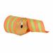 The Holiday Aisle® Striped Ribbon Fabric in Green/Orange | 360 H x 4 W x 0.2 D in | Wayfair 15B82831E0F748899C3AAA4C98BD4A8A