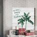 The Holiday Aisle® Wish You a Beachy Christmas - Wrapped Canvas Painting Print Metal in Gray/Green | 32 H x 32 W x 1 D in | Wayfair