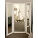 Latitude Run® Dashall Modern & Contemporary Full Length Mirror in White | 71 H x 64 W x 0.75 D in | Wayfair BM3TRIFOLD