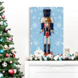 The Holiday Aisle® Nutcracker Gray - Premium Gallery Wrapped Canvas - Ready to Hang - Wrapped Canvas Print Canvas, in Black/Blue/White | Wayfair