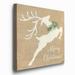 The Holiday Aisle® Merry Christmas Reindeer - Wrapped Canvas Print Canvas, Solid Wood | 24 H x 24 W x 1 D in | Wayfair