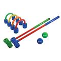 Schildkröt Fun Sports Schildkröt Funsports Croquet, Complete Set with 2 Bats, 4 Free-Standing Goals and 2 Balls, Made of Soft Foam, for Indoor and Outdoor, 2 Players, 970305