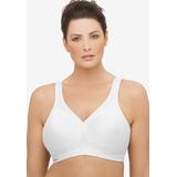 Plus Size Women's MAGICLIFT® SEAMLESS SPORT BRA 1006 by Glamorise in White (Size 44 D)