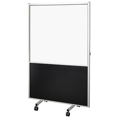 Bon Chef 90210-B-C 40" x 18" x 74" Clear Acrylic Room / Lobby Partition with Privacy Panel