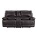 Red Barrel Studio® 76" Faux Leather Pillow Top Arm Reclining Sofa Faux Leather in Brown | 41 H x 76 W x 40 D in | Wayfair