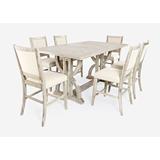 One Allium Way® Paloalto Counter Height Extendable Solid Wood Dining Set Wood in Gray | 36 H in | Wayfair 35430B1A22D74AED8CDAC9D6B9646AA8