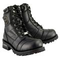 Milwaukee Leather MBM9030 Men s Black 8-inch Lace-Up Classic Logger Boots 7.5