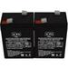 SPS Brand 6V 4.5 Ah UPS Replacement Battery for Yuasa NP4-6 (2 Pack)