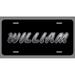 William Name Etched Style License Plate Tag Vanity Novelty Metal | Etched Aluminum | 6-Inches By 12-Inches | Car Truck RV Trailer Wall Shop Man Cave | NP616