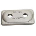Woodys ADG-3775-6 Double Grand Digger Aluminum Support Plates - 5/16in. - Natural (6pk.)