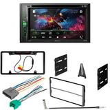 KIT4738 Bundle for Ford 1995-1997 Explorer W/ Pioneer Double DIN Car Stereo with Bluetooth/Backup Camera/Installation Kit/in-Dash DVD/CD AM/FM 6.2 WVGA Touchscreen Digital Media Receiver