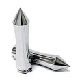 Krator Motorcycle Spiked Chrome Hand Handlebar Grips Custom Chrome Grips Compatible with Cruisers Choppers Harley Davidson Suzuki Kawasaki Yamaha Honda with 1 inch Throttle Grips Bar Ends