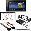 KIT2193 Bundle with Pioneer Multimedia DVD Car Stereo and Installation Kit - for 2007-2013 GMC Sierra / Bluetooth Touchscreen Backup Camera Double Din Mounting Kit
