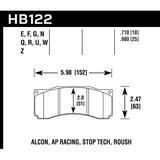 Hawk StopTech ST-60 Caliper Performance Ceramic Street Brake Pads