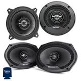 MB Quart PK1-113 5.25 Coaxial with PK1-169 6x9 Coaxial Speakers Premium Bundle