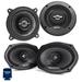 MB Quart PK1-113 5.25 Coaxial with PK1-169 6x9 Coaxial Speakers Premium Bundle