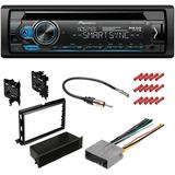 KIT2552 Bundle with Pioneer Bluetooth Car Stereo and complete Installation Kit for 2005-2007 Ford Focus Single Din Radio CD/AM/FM Radio Dash Mounting Kit