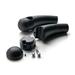 Krator Custom Black Motorcycle 1 Handlebar 3.5 Risers Compatible with Harley Davidson Softail Cross Bones Deuce Rocker