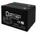 6V 12AH F2 Battery Replacement for Emergi-Lite 12LSM11001 - 2 Pack