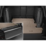 WeatherTech Cargo Trunk Liner with Bumper Protector compatible with 2020-2021 Toyota Land Cruiser - Behind 2nd Row Seating With Bumper Protector Tan