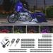 LEDGlow 18pc Advanced Million Color LED Flexible Motorcycle Lighting Kit