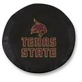 NCAA Tire Cover by Holland Bar Stool - Texas State Black - 37 L x 12.5 D