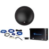 MTX 3512-02 12 500 Watt SVC Car Audio Subwoofer Sub+Mono Amplifier+Amp Kit