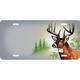 212 Main SM532-O 6 x 12 in. Offset Buck Mountain Scene License Plate