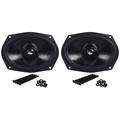 (2) Rockville RVL69W 6x9 600w Cast Aluminum Car Subwoofers Sub Woofers