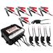 Banshee 1.5 Amp 6/12V 5 Bay Battery Charger for SLA w/ 2x USB Ports 2 Year Warranty