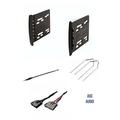 ASC Car Stereo Dash Kit Wire Harness Antenna Adapter and Radio Tool for Installing a Double Din Radio for some 2000 - 2004 Ford Focus 1999 - 2000 Mercury Cougar