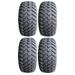 Full set of MotoSport EFX Hammer (4ply) 23x9.5-12 Golf Cart Tires (4)