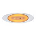 Clear Amber 13 LED Glo Halo Truck Trailer Side Marker Clearance Lights / Bezel