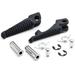 Black Front Foot Rest Pegs Compatible with Kawasaki Ninja ZX-6R ZX-10R ZX-9R 650R Z1000 Z750 Black Motorcycle Foot Pegs Footrests Left & Right