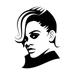 Rihanna Face Decal Sticker | 5.5-Inches | Black Vinyl Decal