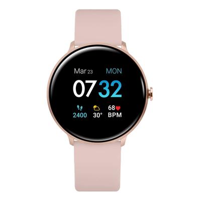Sport 3 Women's Touchscreen Smartwatch: Rose Gold Case with Blush Strap 45mm - Blush