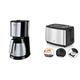 Melitta 1017-08 Enjoy Toptherm Filter-Kaffeemaschine, Edelstahl, schwarz & WMF Bueno Edition Toaster Edelstahl, Doppelschlitz- Toaster mit Brötchenaufsatz, 7 Bräunungsstufen, 800 W, edelstahl matt