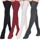 Kayhoma Extra Long Cotton Thigh High Socks Over the Knee High Boot Stockings Cotton Leg Warmers - - One Size
