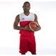 Luanvi Portland Shirt Spezialisiert Basketball, Unisex Erwachsene S rot/weiß