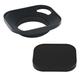 Haoge LH-B43P 43mm Square Metal Screw-in Lens Hood Hollow Out Designed with Metal Cap for Leica Rangefinder Camera with 43mm E43 Filter Thread Lens Black