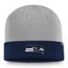 Men's Fanatics Branded Heathered Gray/College Navy Seattle Seahawks 2-Tone Cuffed Knit Hat