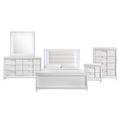 Charlotte Youth Full Platform 5PC Bedroom Set in White - Picket House Furnishings TN777F5PC