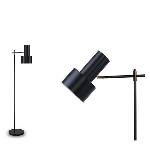 Stehlampe DOUBLESHOT - Moderne Stehlampe, schwarzes Metall, H130